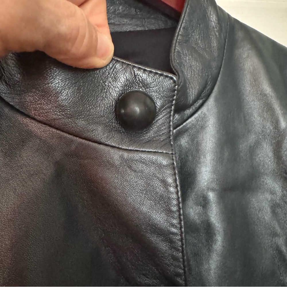 Giorgio Armani 100% Lamb Leather Women's Jacket - Picture 10 of 16